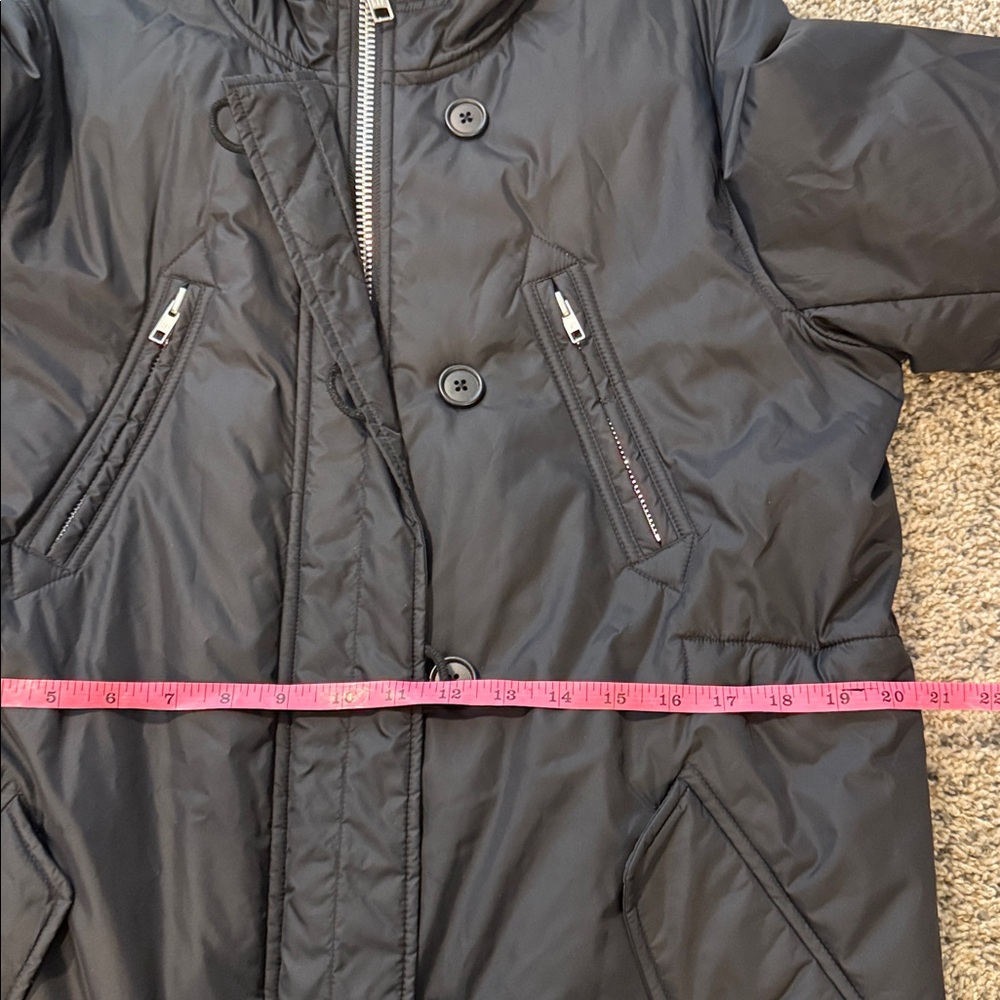 Gap Women's Black Long Nylon Parka large - Picture 11 of 12